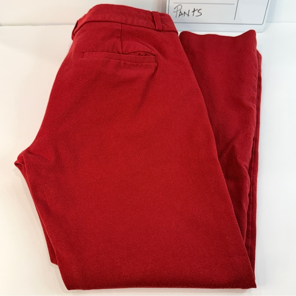 Banana Republic Sloan Red 💋Skinny Pants 💋Size 4 Stretch Career 💋 Chic - Picture 10 of 16